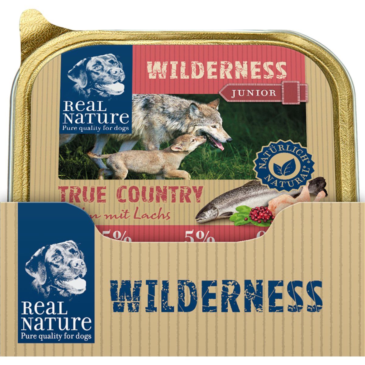 Real Nature Wilderness Puppy Vaschetta Multipack 16x100G