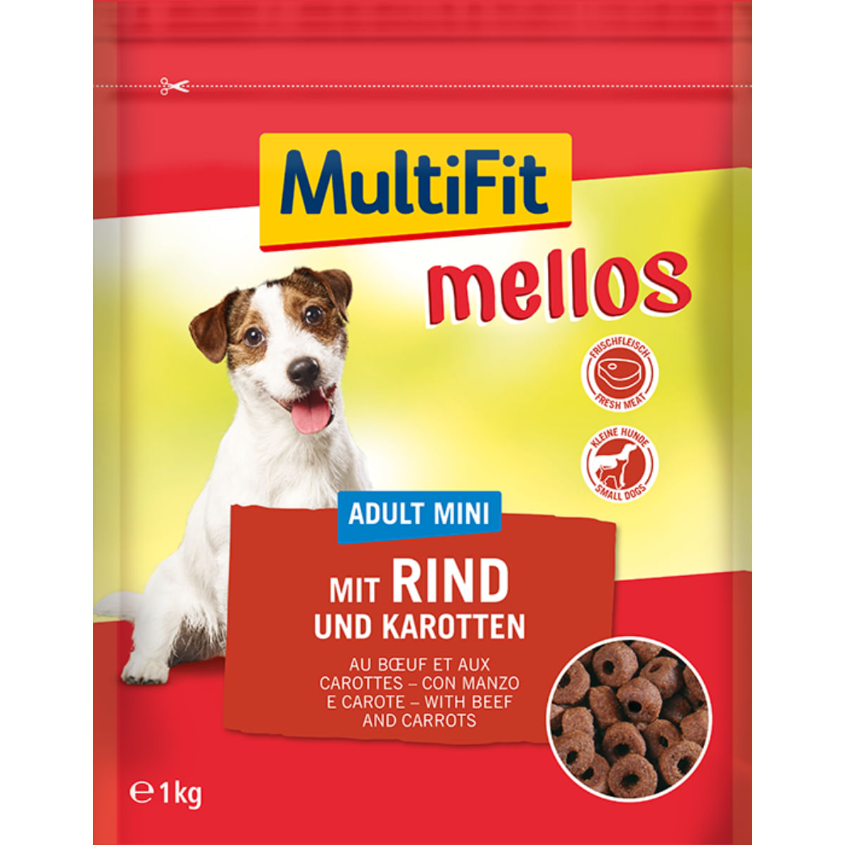 MultiFit  Mellos Adult Mini Manzo e Carote