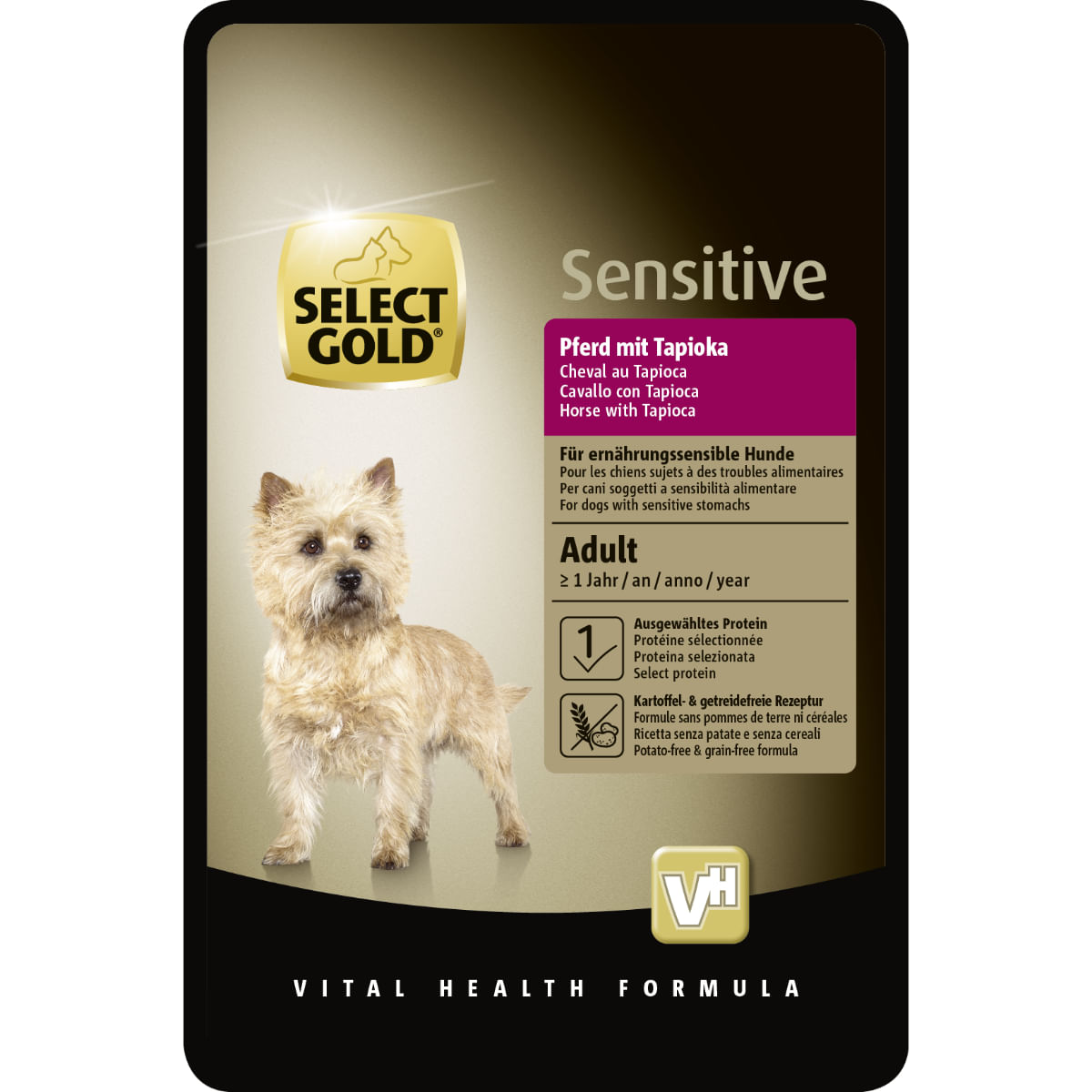 Select Gold Sensitive Dog Busta Multipack 12x100G CAVALLO CON TAPIOCA