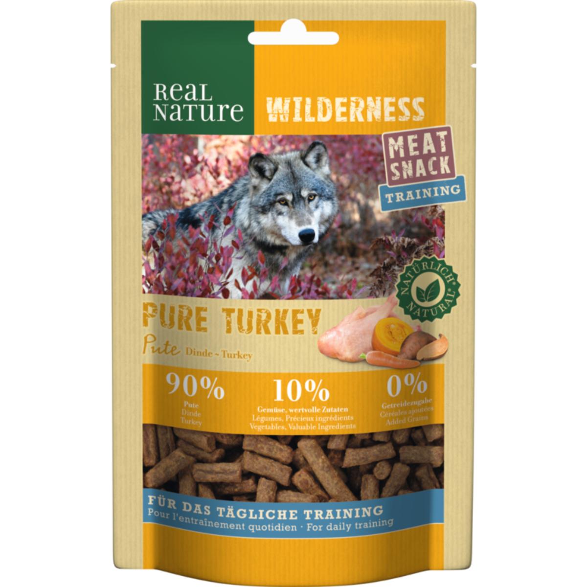 Real Nature Wilderness Dog Meat Snack Training 150G TACCHINO
