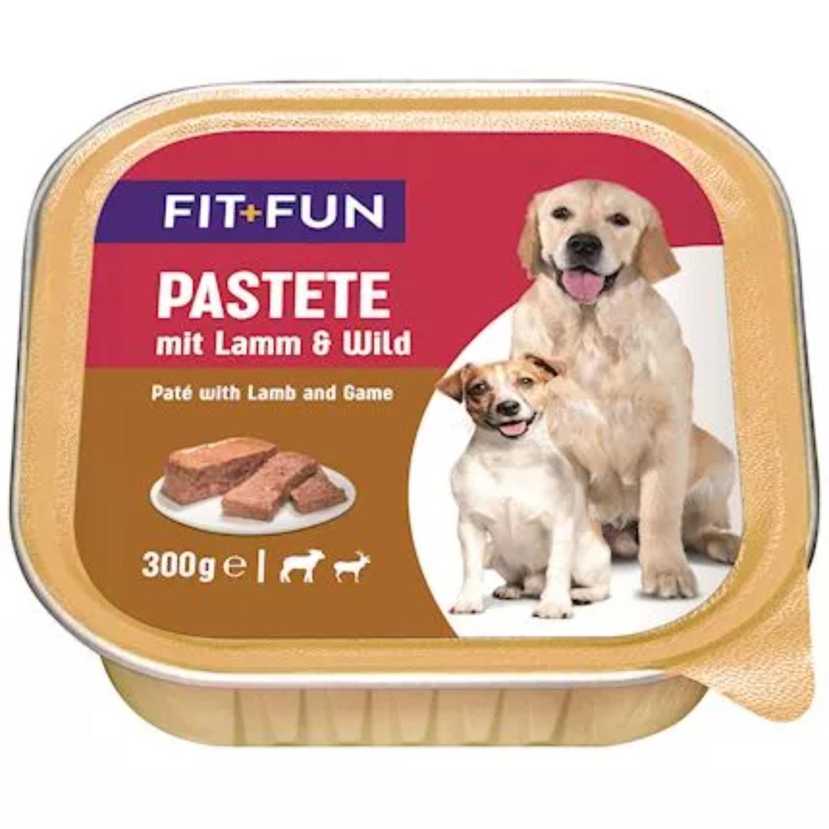 Fit+Fun Dog Vaschetta Multipack 9x300G AGNELLO E SELVAGGINA