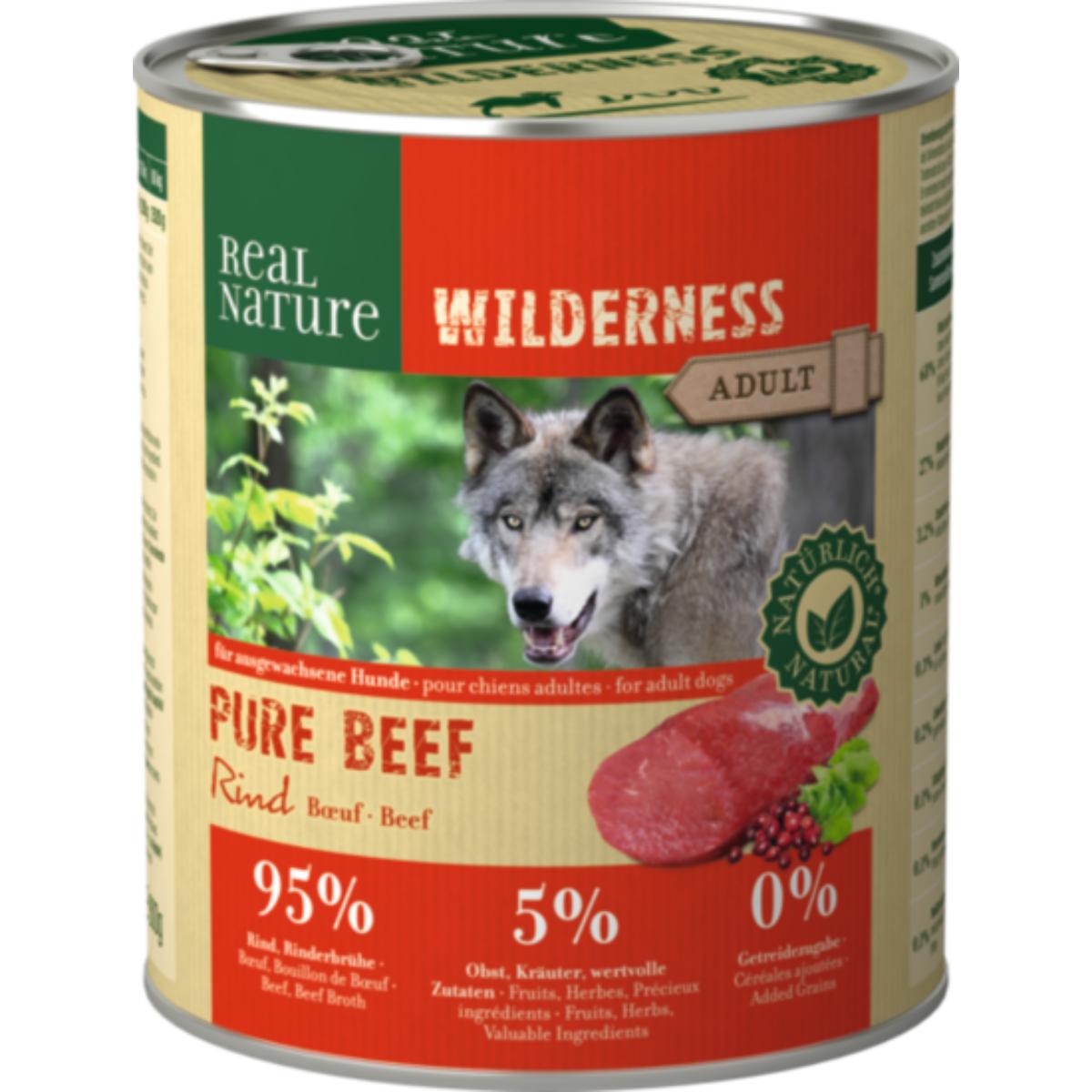 Real Nature Wilderness Dog Lattina 800G MANZO