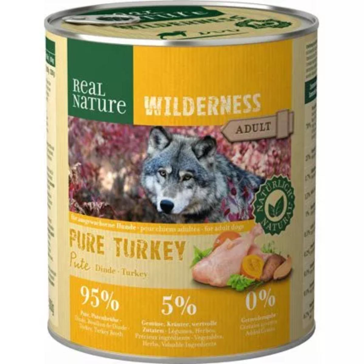 Real Nature Wilderness Dog Lattina 800G TACCHINO