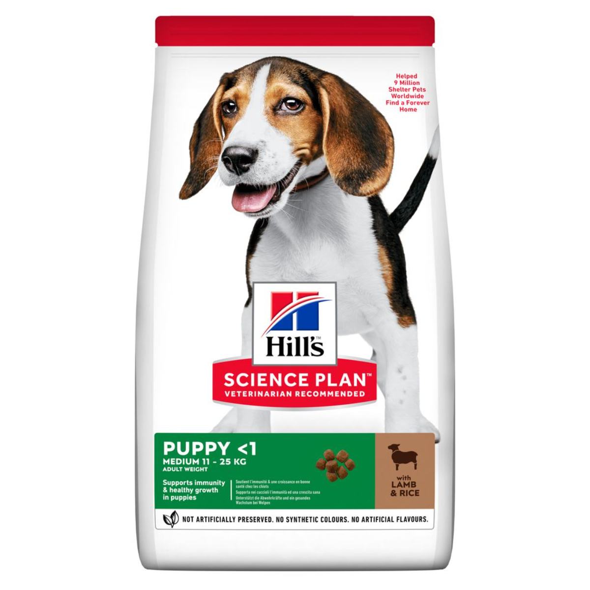 Hill's Science Plan Puppy Medium con Agnello e Riso 2.5KG