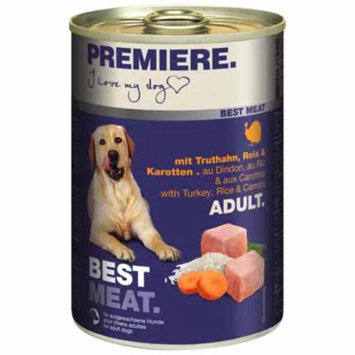 Premiere Best Meat Dog Lattina 400G TACCHINO CON RISO E CAROTE