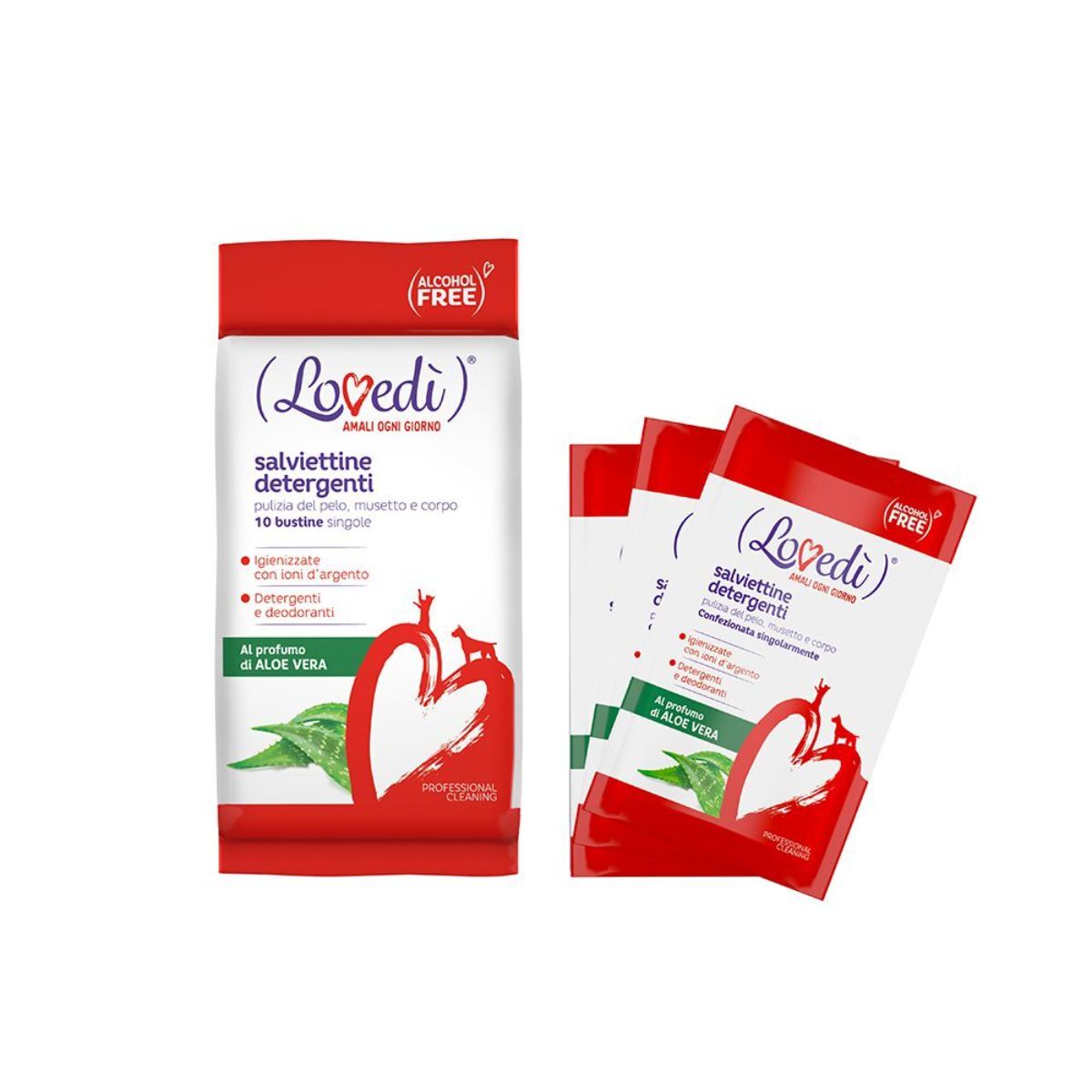 Lovedì Salviette Detergenti 10PZ ALOE VERA