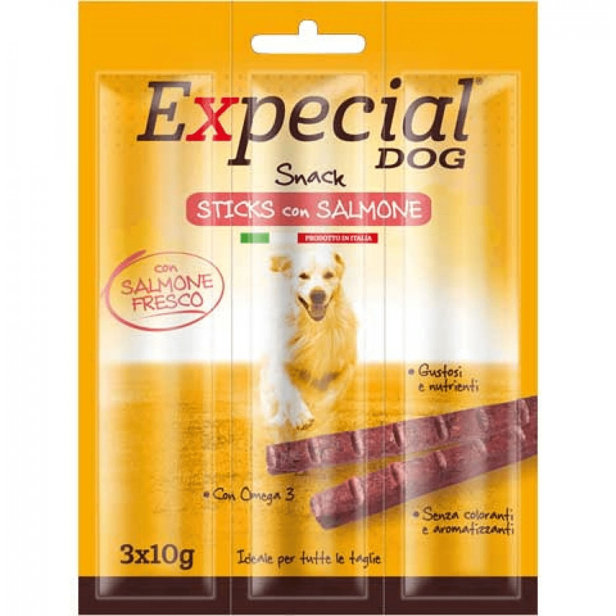 Expecial Dog Snack Sticks 3X10G SALMONE