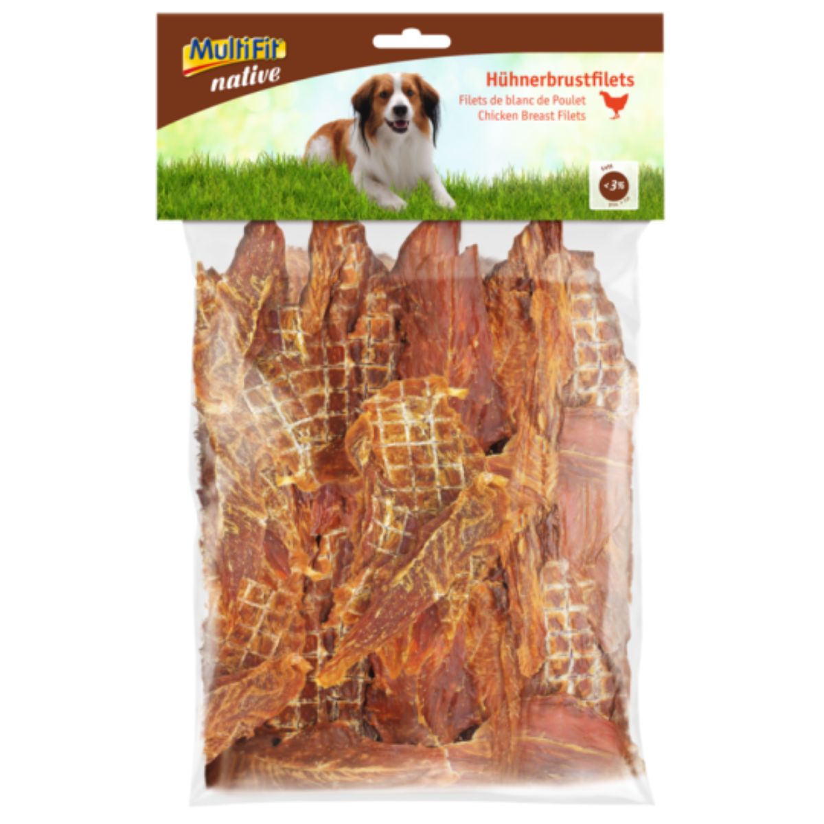 MultiFit Native Snack Dog Petto di Pollo 1KG