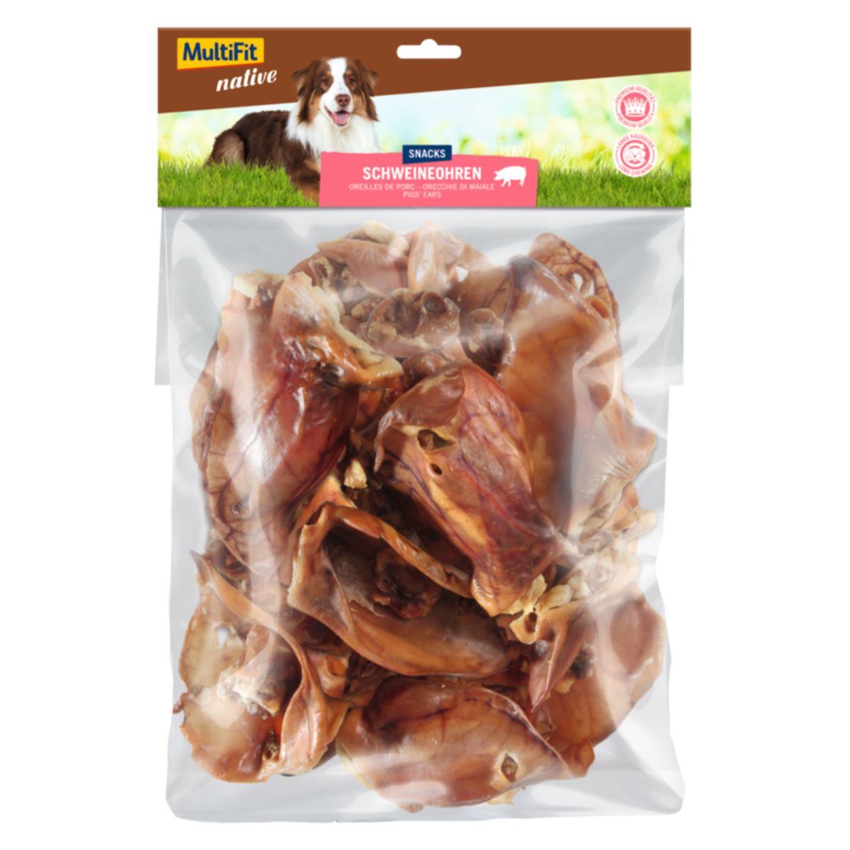 MultiFit Native Snack Dog Orecchie Maiale 400G