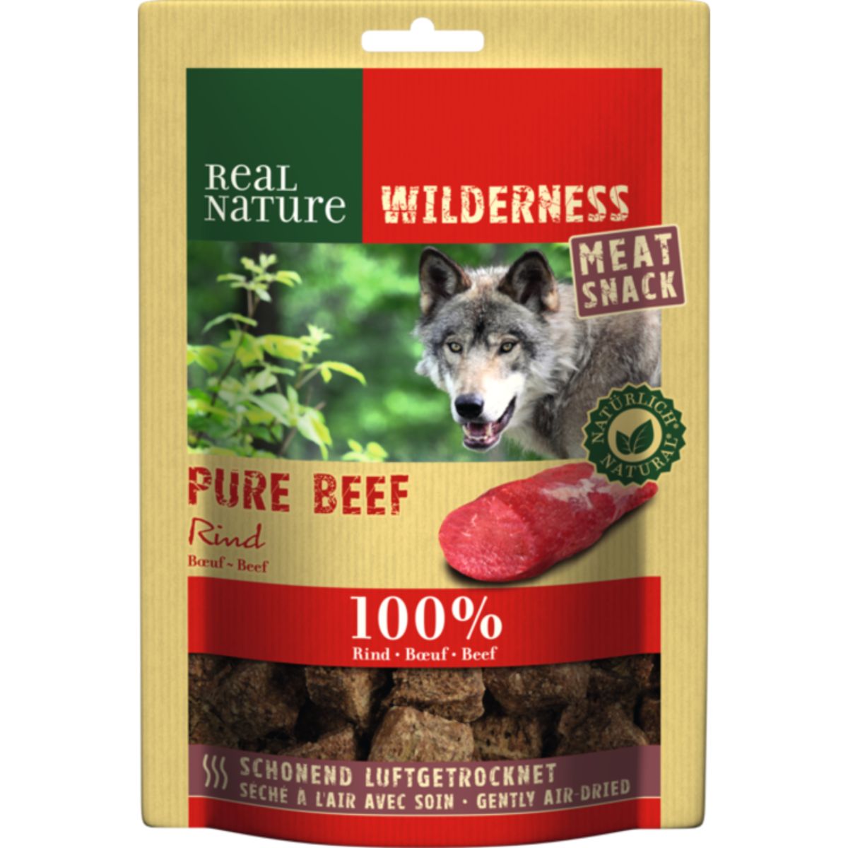 Real Nature Wilderness Dog Meat Snack 150G MANZO