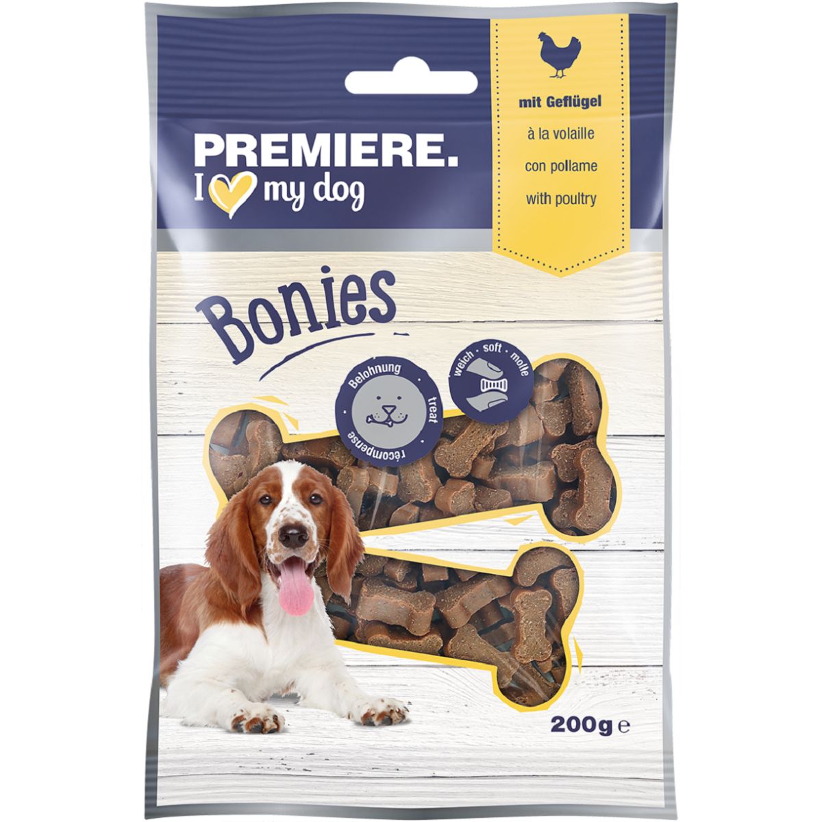Premiere Bonies Snack Dog Adult 200G POLLAME