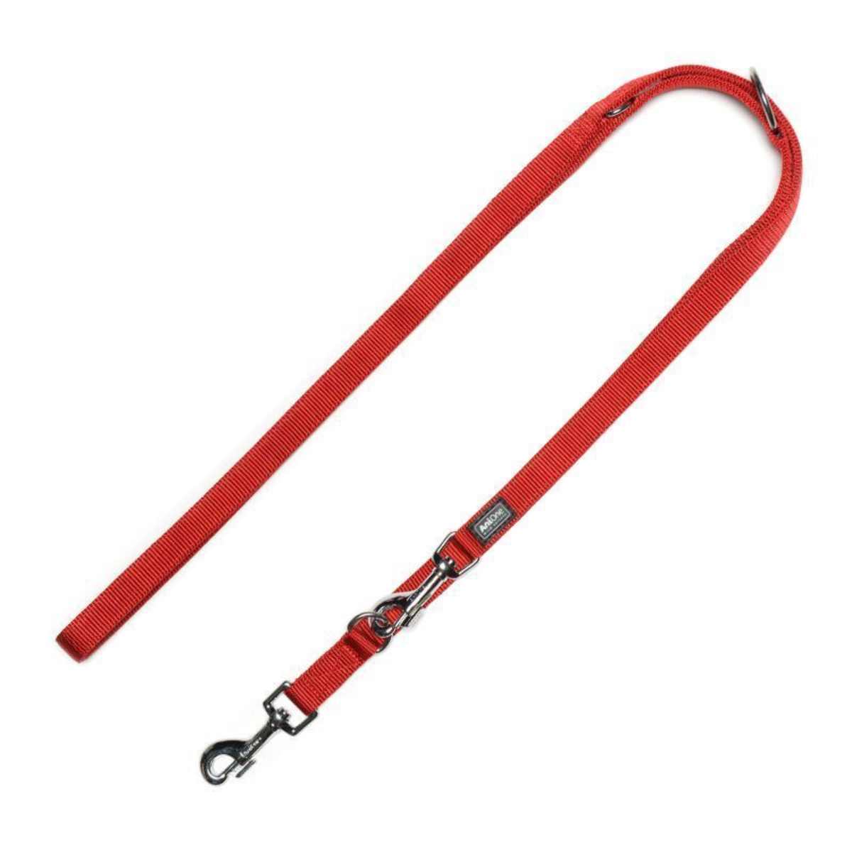AniOne Guinzaglio 2 Strati in Nylon Rosso