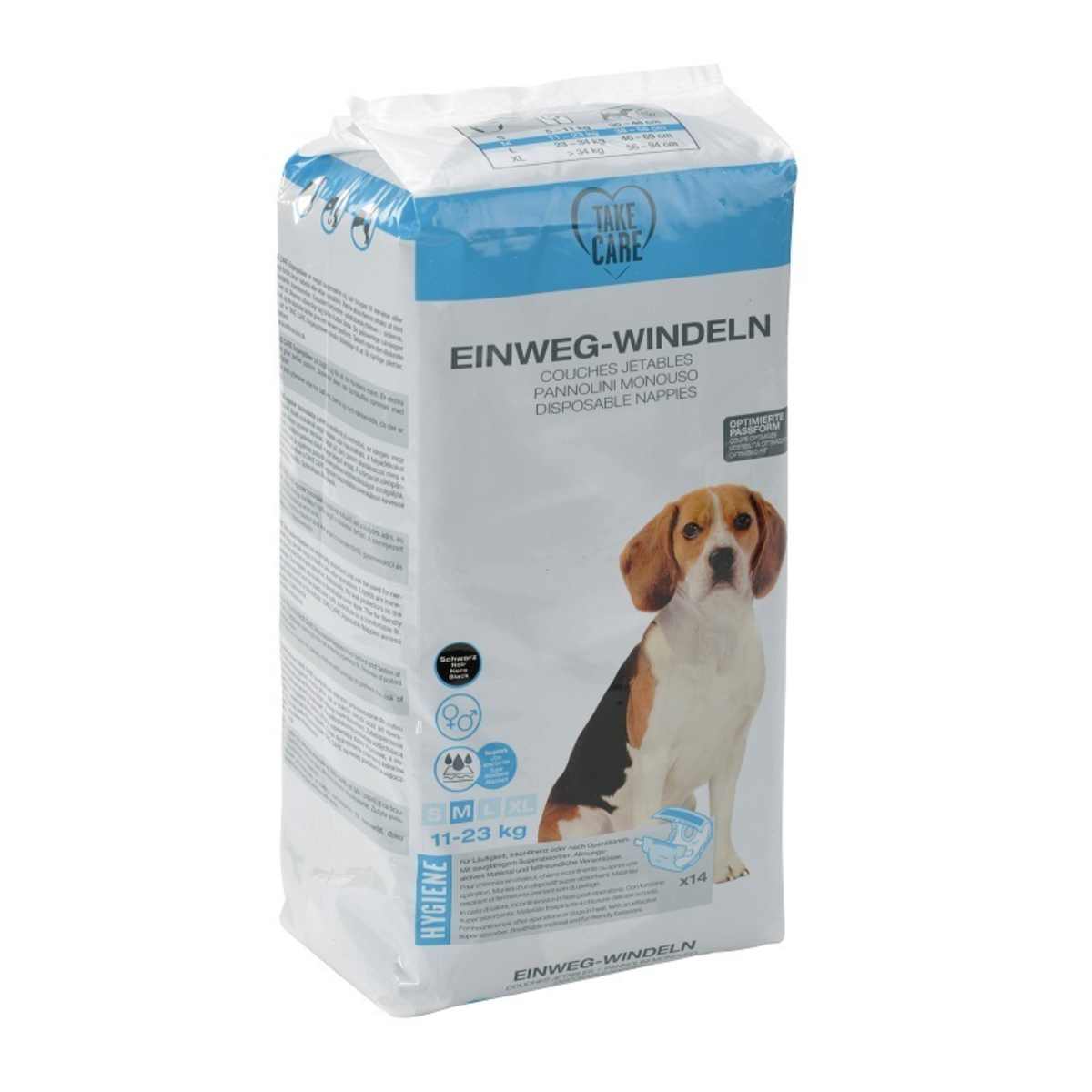 Take Care Pannolini per Cani Femmine Monouso M