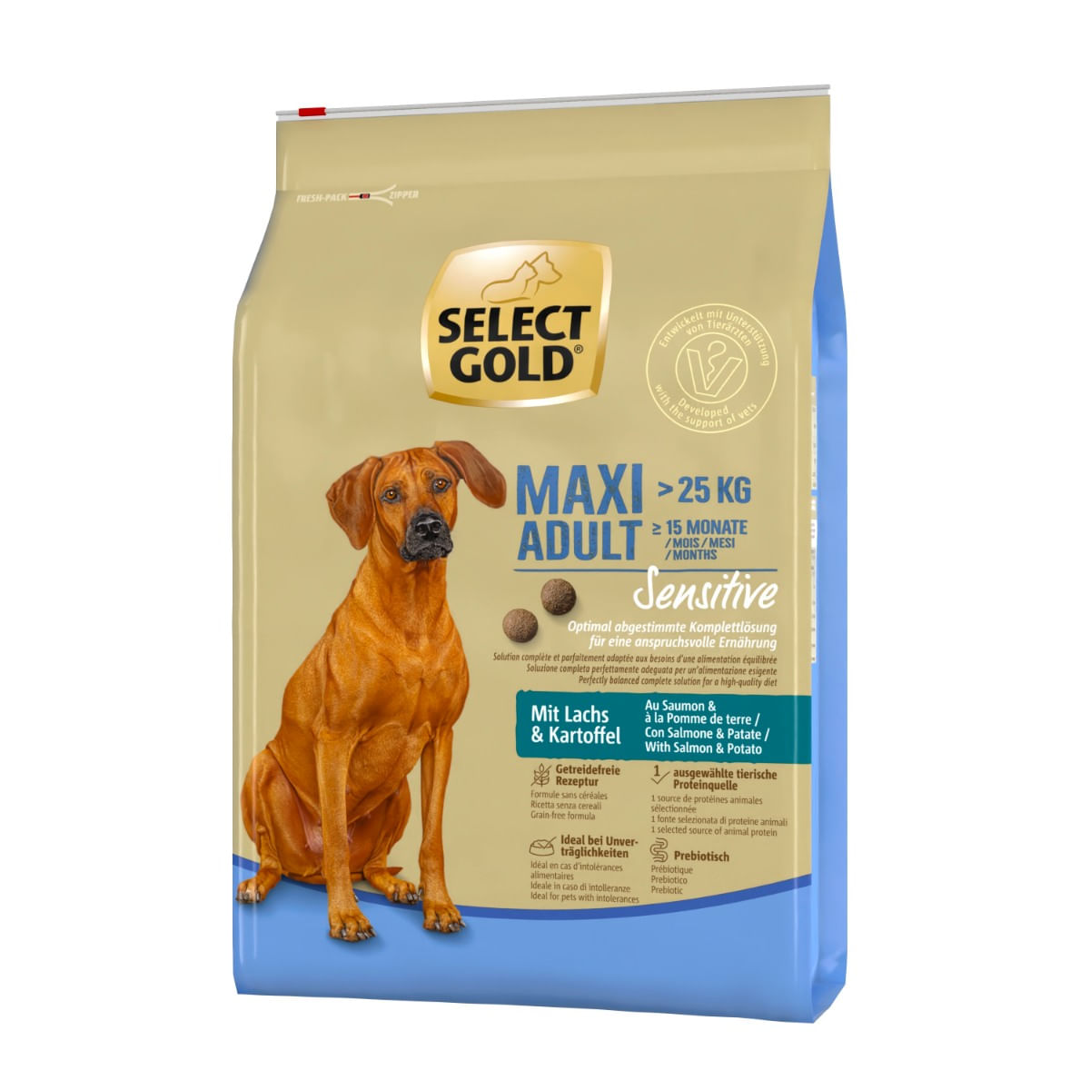 Select Gold Sensitive Maxi Adult con Salmone e Patate 4KG