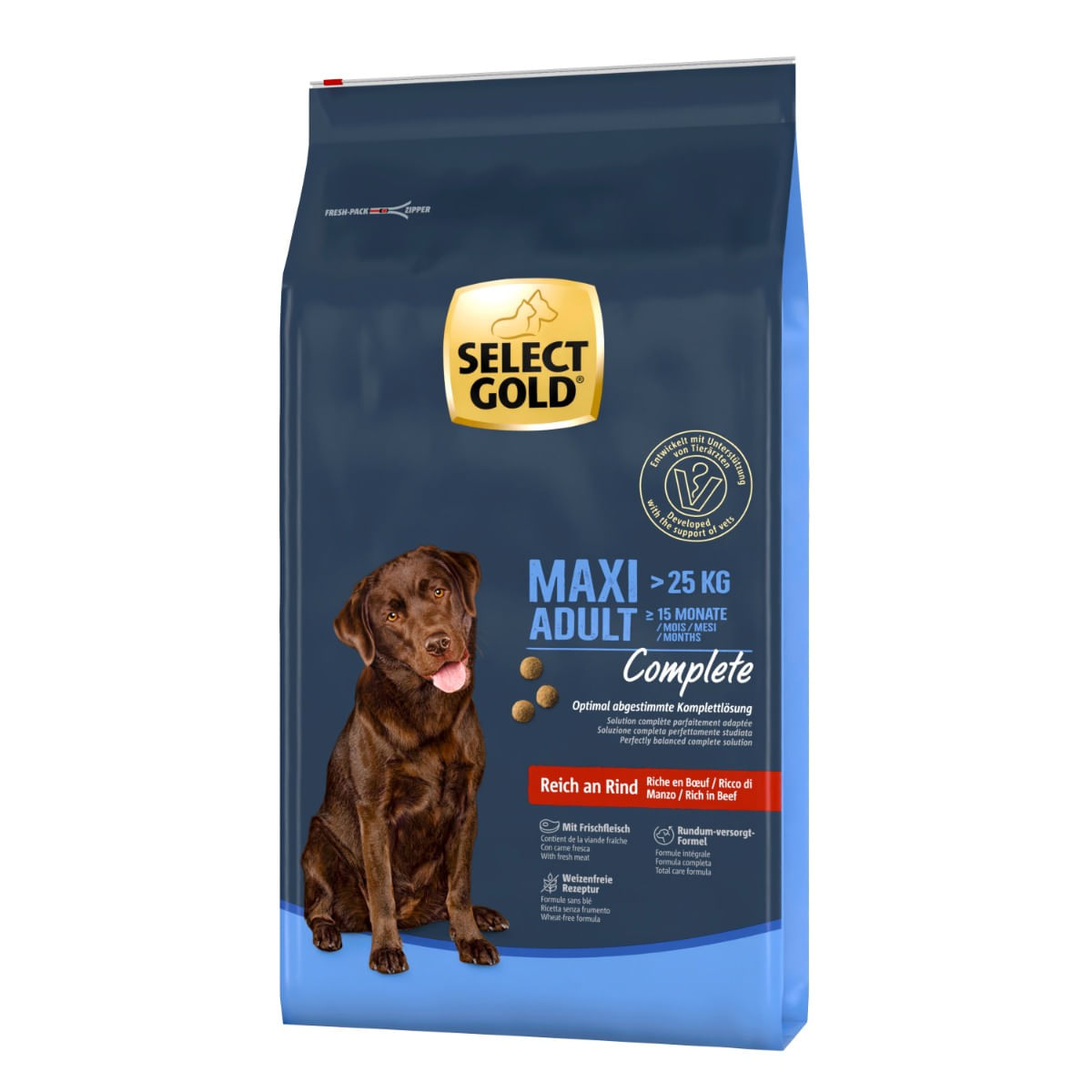 Select Gold Complete Maxi Adult Manzo 12KG
