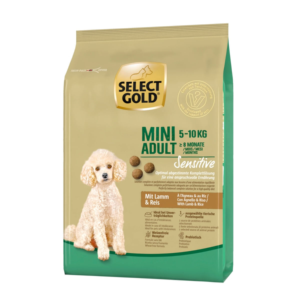 Select Gold Sensitive Mini Adult con Agnello e Riso 1KG