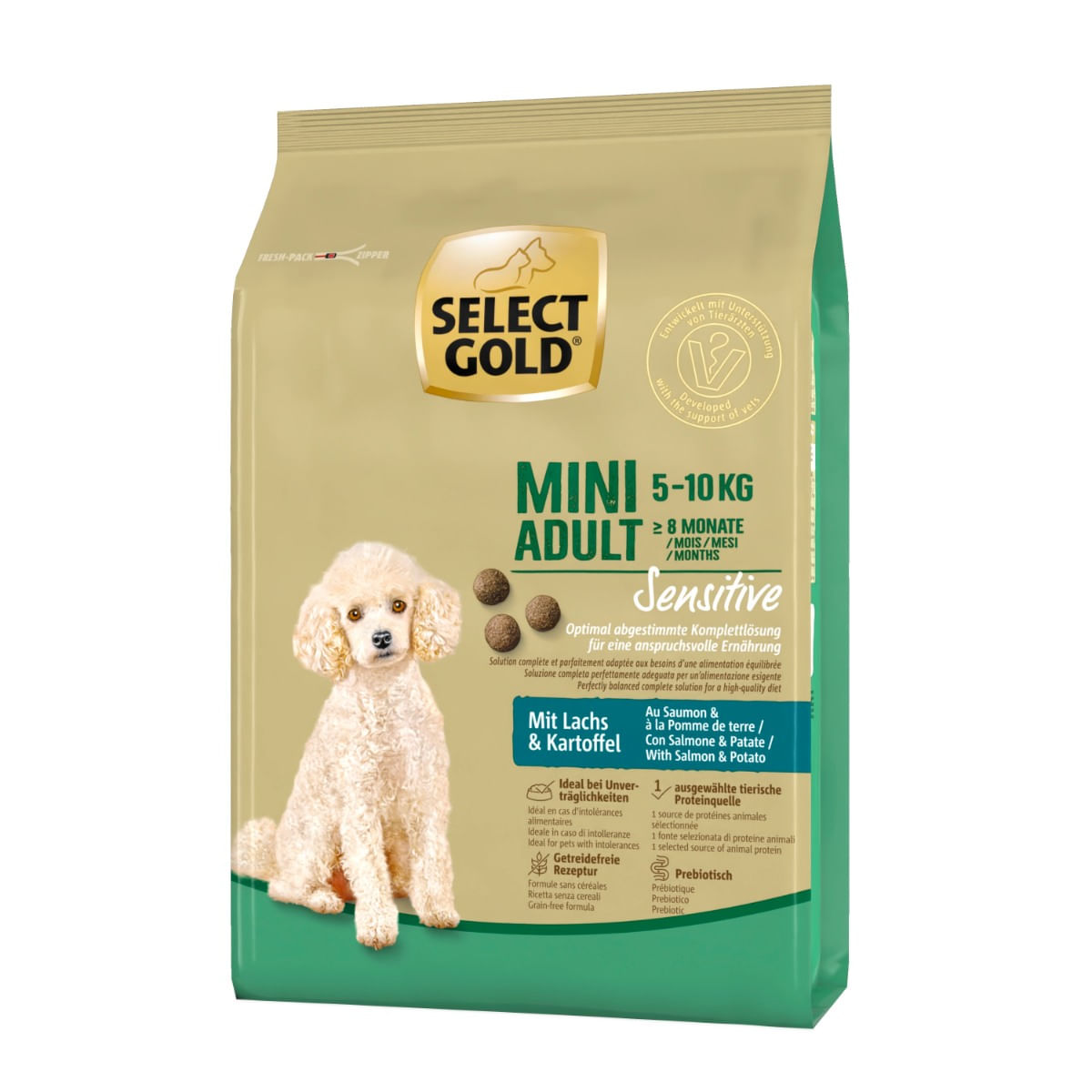 Select Gold Sensitive Mini Adult con Salmone e Patate 1KG