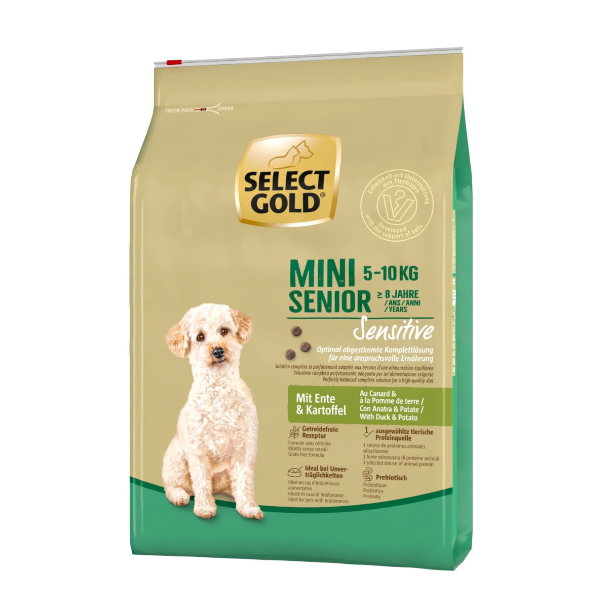 Select Gold Sensitive Mini Senior con Anatra e Patate 4KG