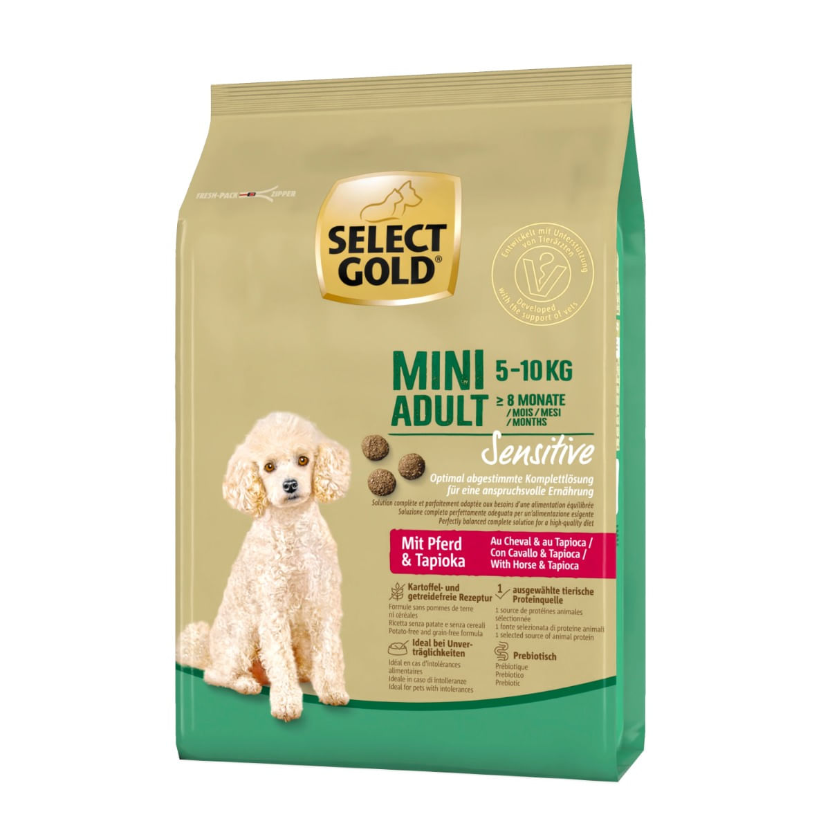 Select Gold Sensitive Mini Adult con Cavallo e Tapioca 1KG