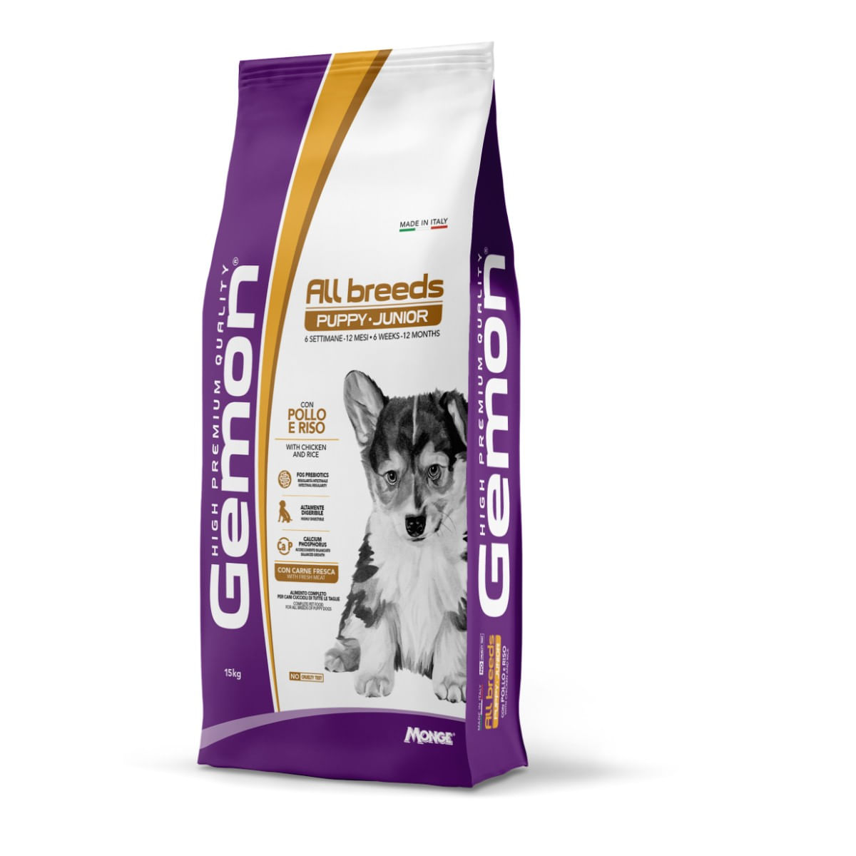 Gemon Dog Puppy All Breeds Pollo e Riso