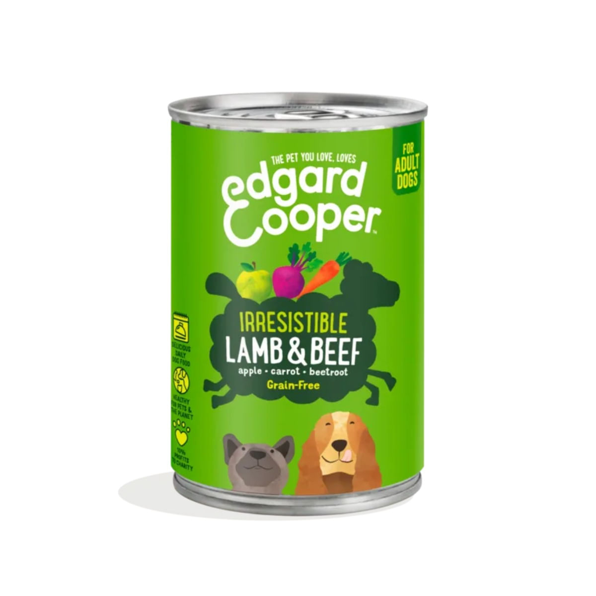 Edgard & Cooper Dog Lattina 400G AGNELLO E MANZO