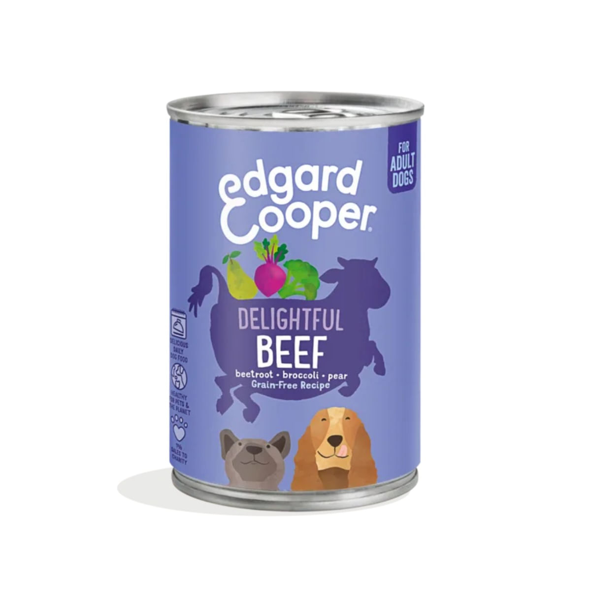 Edgard & Cooper Dog Lattina 400G MANZO