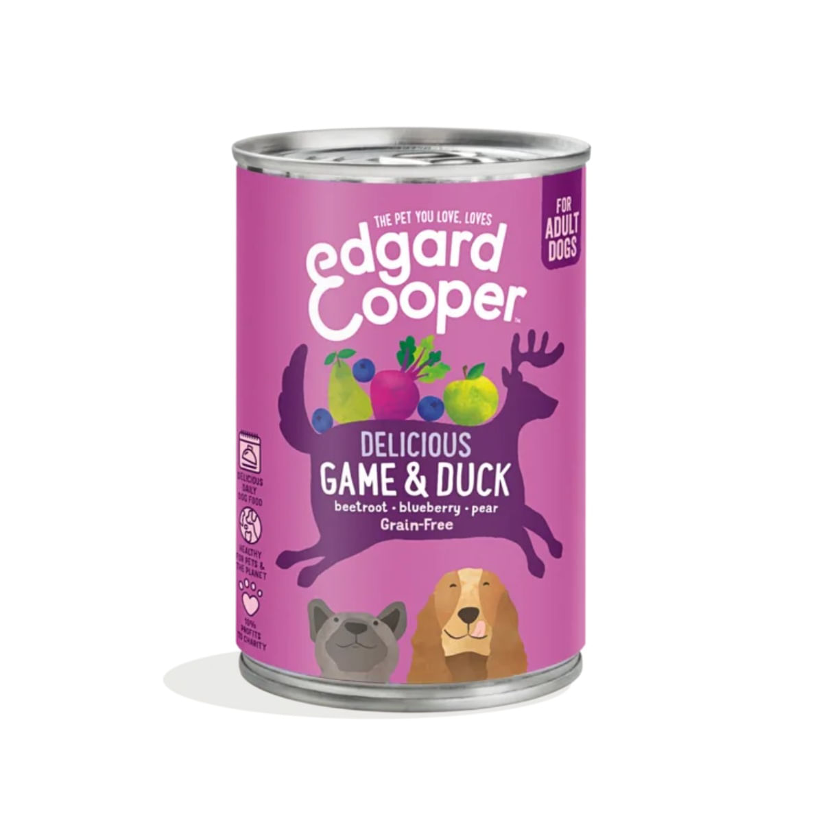 Edgard & Cooper Dog Lattina 400G SELVAGGINA E ANATRA