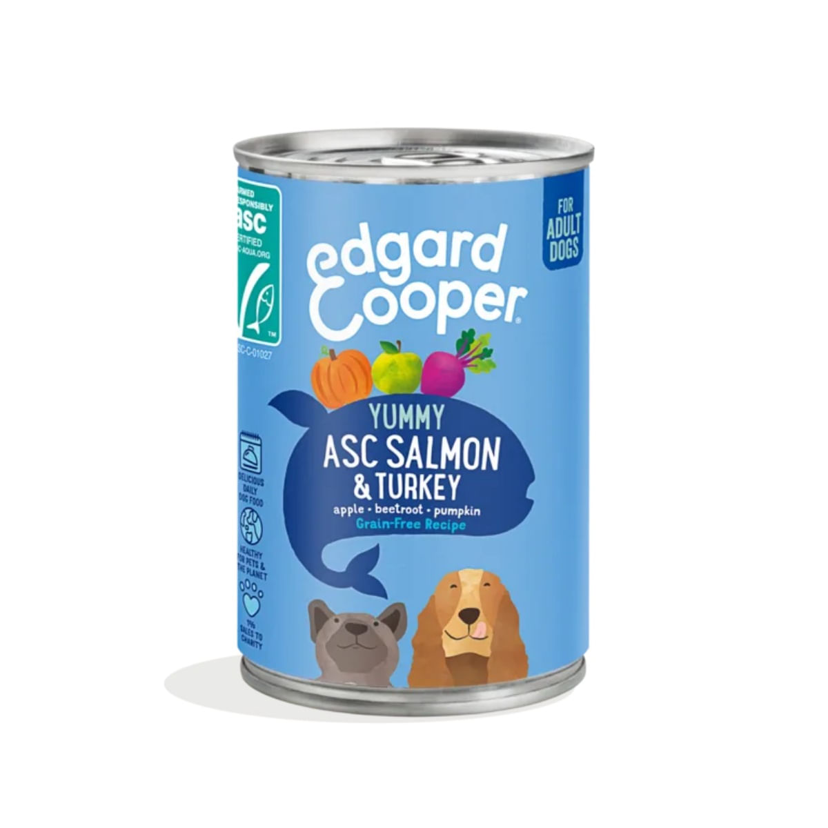 Edgard & Cooper Dog Lattina 400G SALMONE E TACCHINO