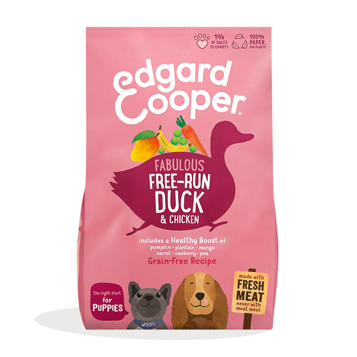 Edgard & Cooper Puppy Pollo e Anatra 7KG