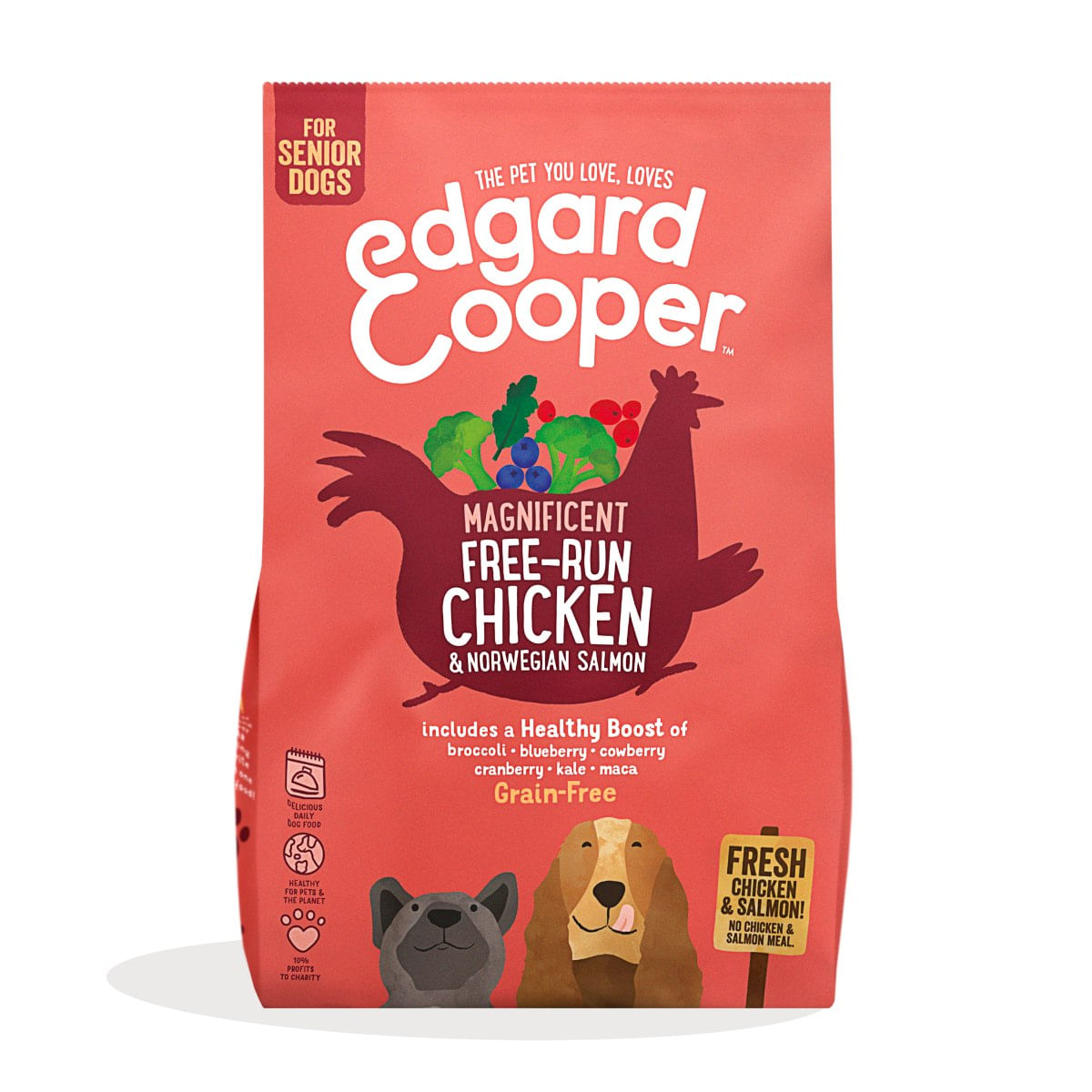 Edgard & Cooper Dog Senior Pollo e Salmone 12KG
