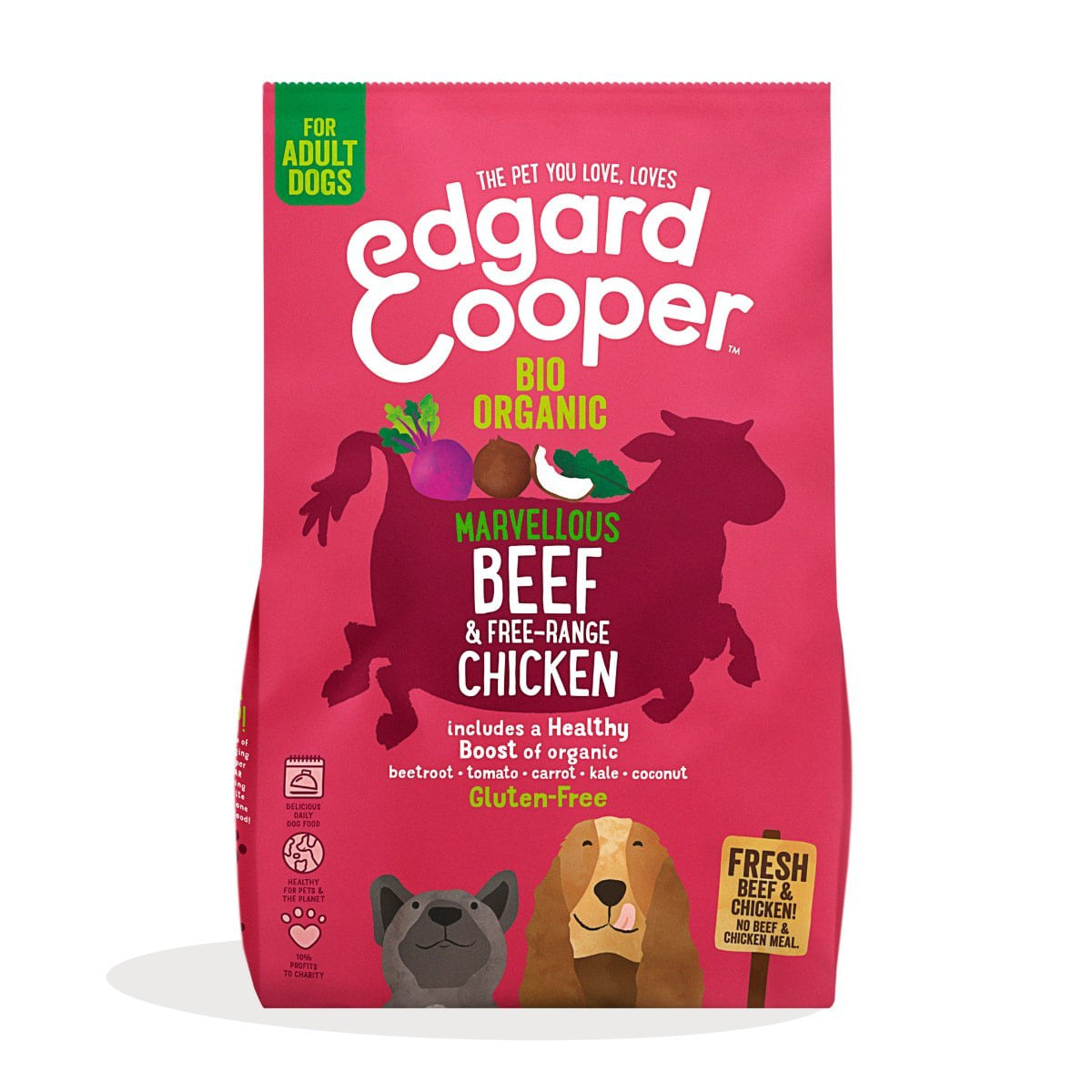 Edgard & Cooper Dog  Adult Bio Organic Pollo e Manzo 2.5KG
