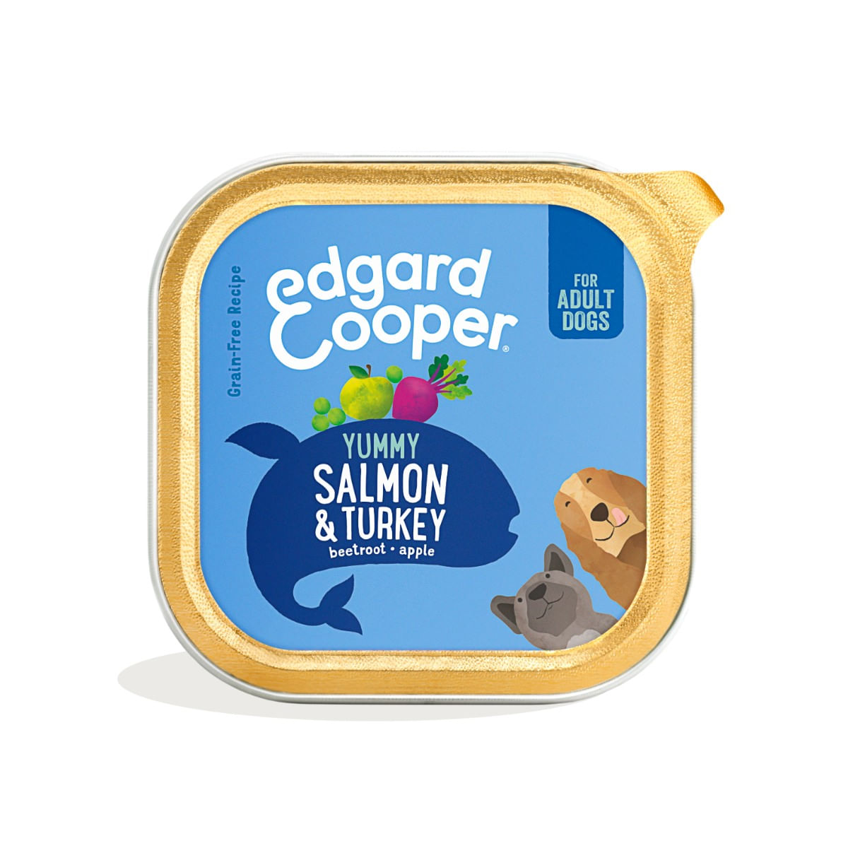 Edgard & Cooper Dog Vaschetta Multipack 11x150G SALMONE E TACCHINO