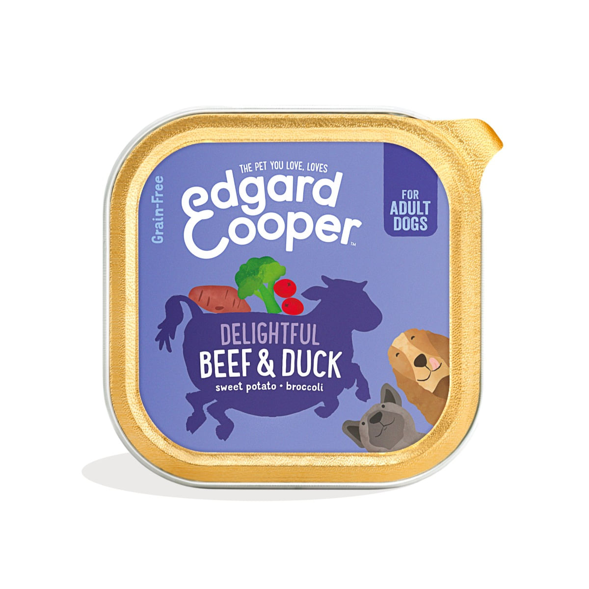 Edgard & Cooper Dog Vaschetta Multipack 11x150G MANZO E ANATRA