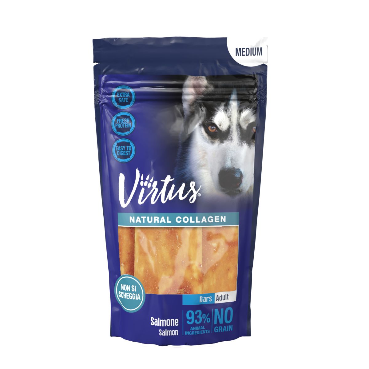 Virtus Medium Dog Natural Collagen Bars 90G SALMONE