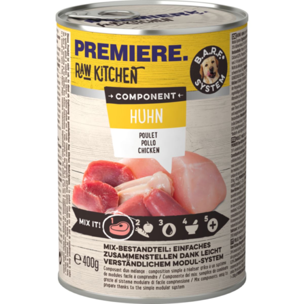 Premiere Raw Kitchen Dog Lattina 400G POLLO