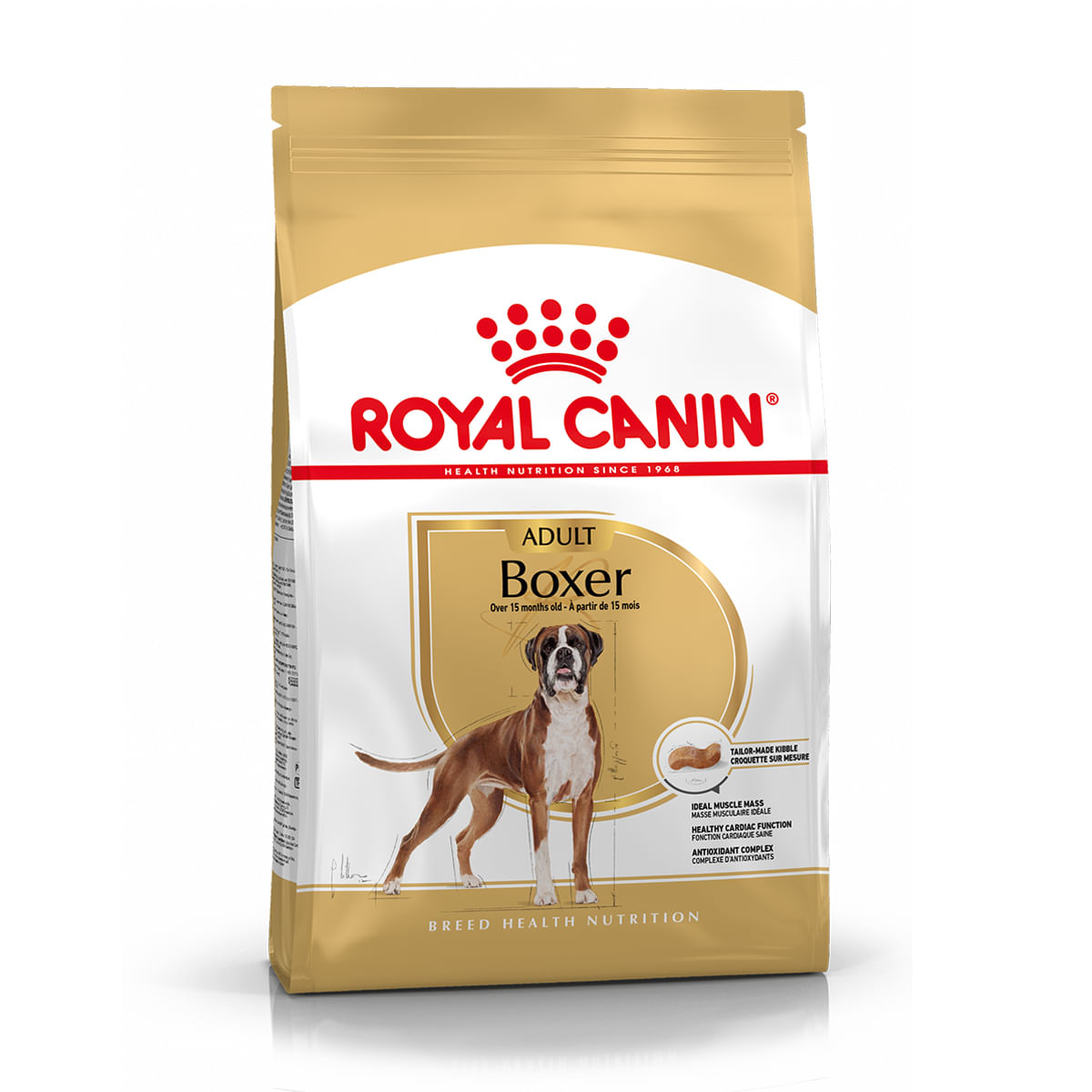Royal Canin Boxer Adult Alimento Completo per Cani di Razza Adulti e Maturi Oltre 15 Mesi di Età