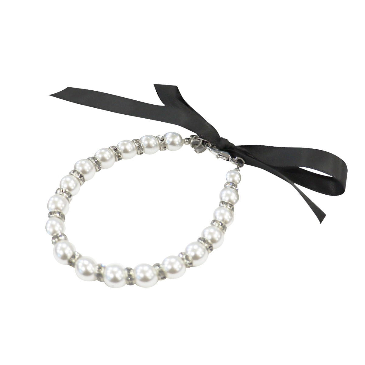 Croci Collare per Cane Elegant Pearls S