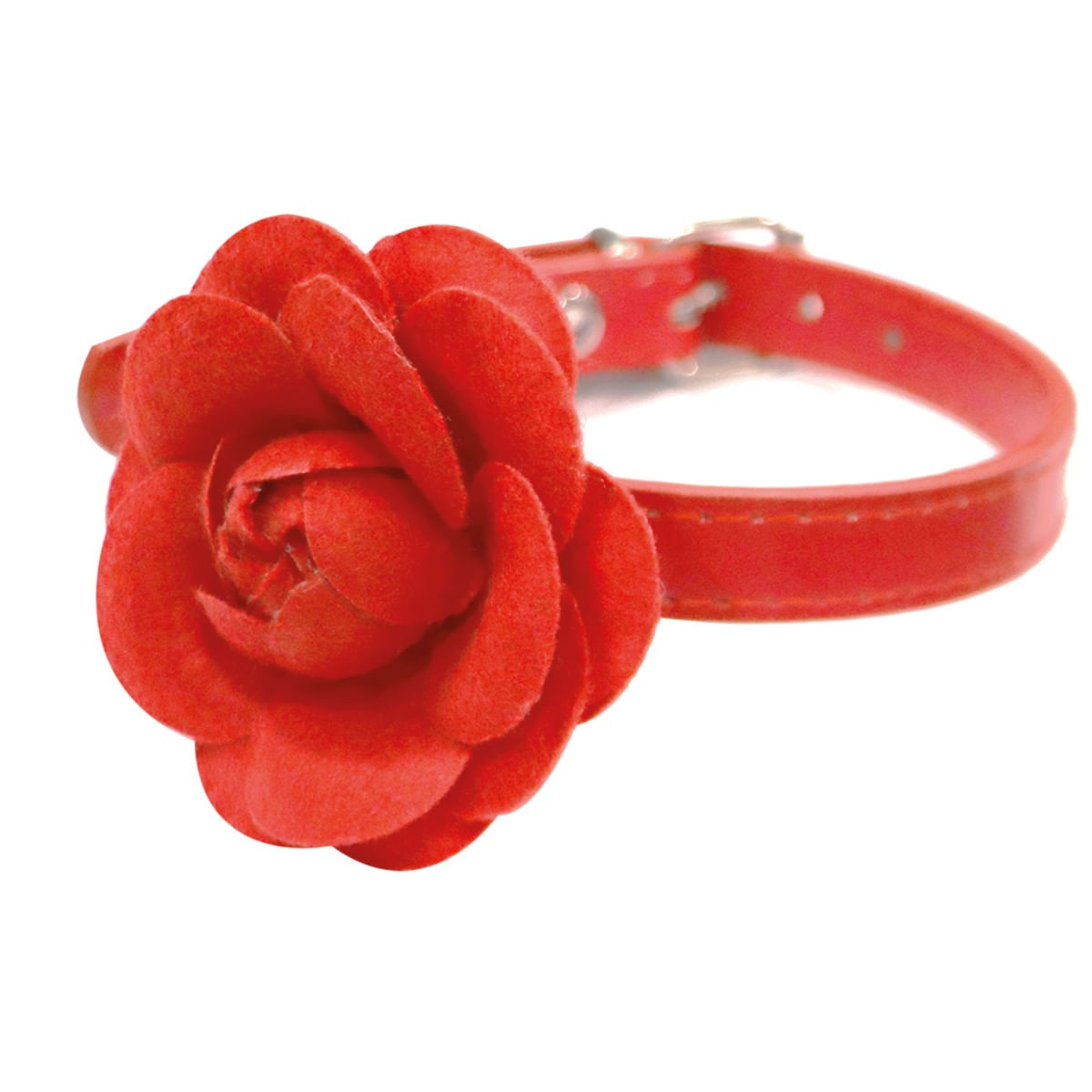 Croci Collare per Cane Red Rose S
