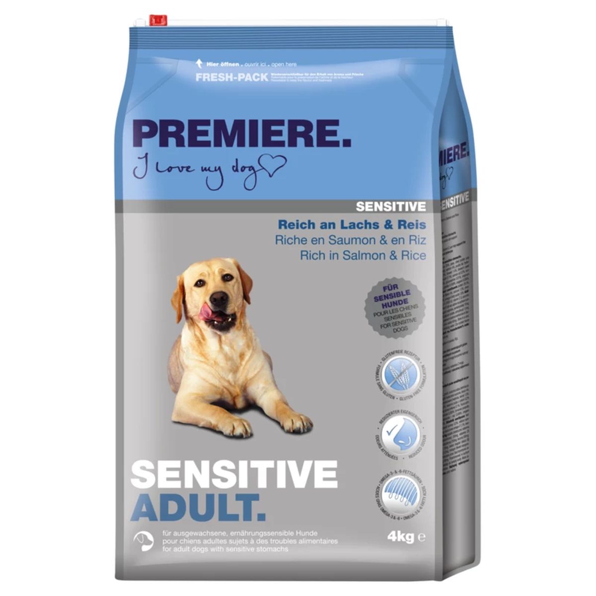 Premiere Sensitive Adult Dog Salmone e Riso 4KG