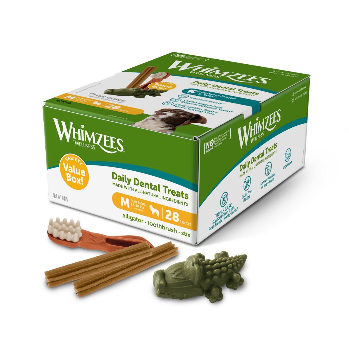 Whimzees Dog Variety Value Box M