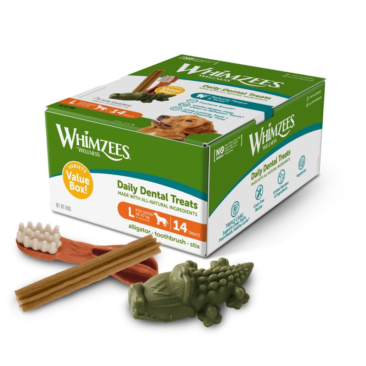 Whimzees Dog Variety Value Box L