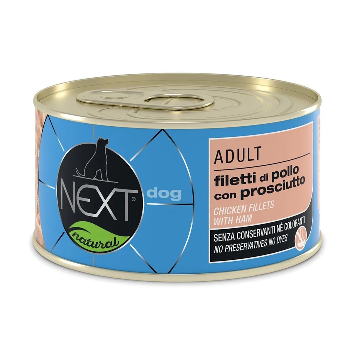 Next Natural Dog Lattina Multipack 24x170G FILETTI DI POLLO CON PROSCIUTTO