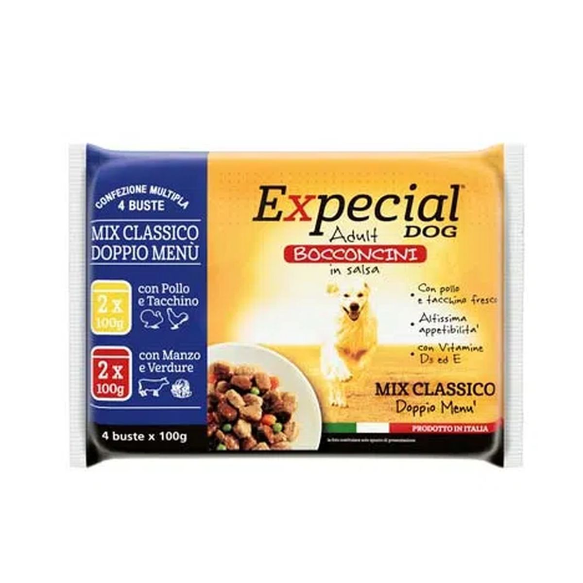 Expecial Dog Busta Multipack 4x100G MIX POLLO E MANZO