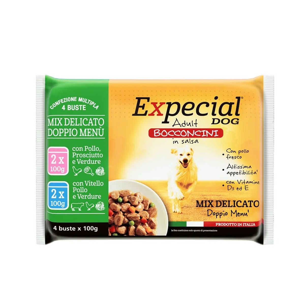 Expecial Dog Busta Multipack 4x100G MIX POLLO E VITELLO