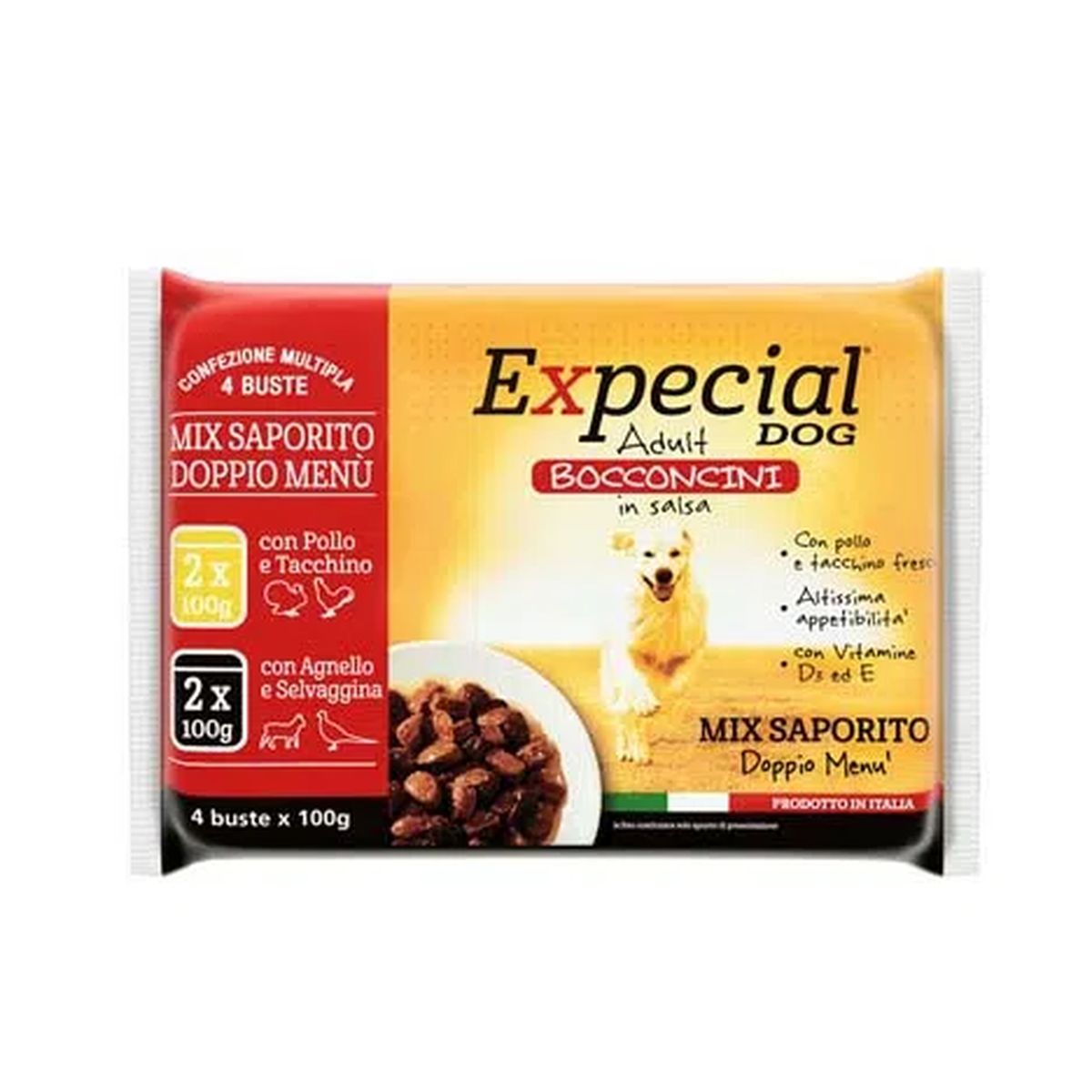 Expecial Dog Busta Multipack 4x100G MIX POLLO E AGNELLO