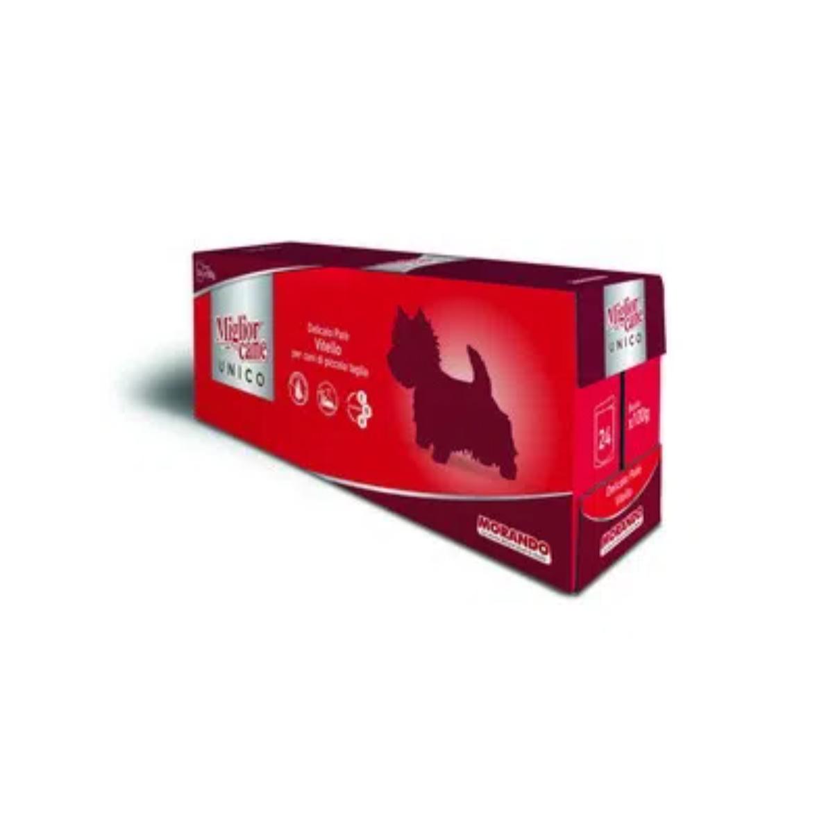 Morando Miglior Cane Unico Busta Multipack 24x100G VITELLO
