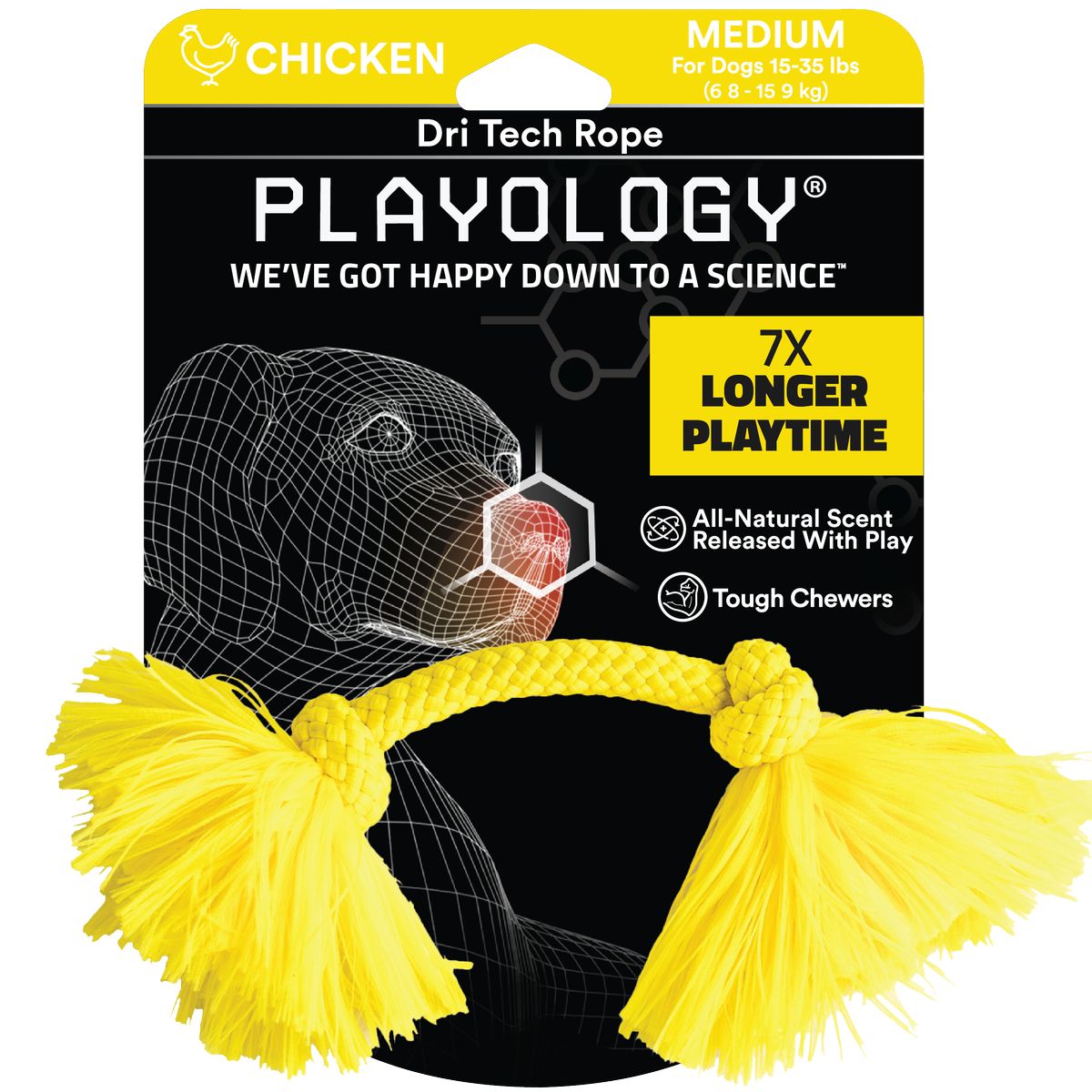 Playology Cane Gioco Corda Aroma Pollo M