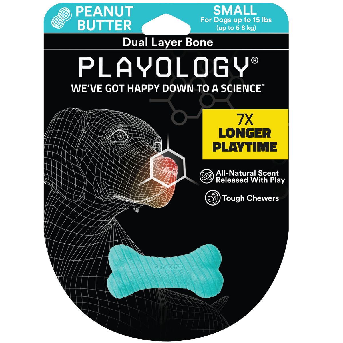 Playology Cane Gioco Osso Aroma Burro Arachidi S
