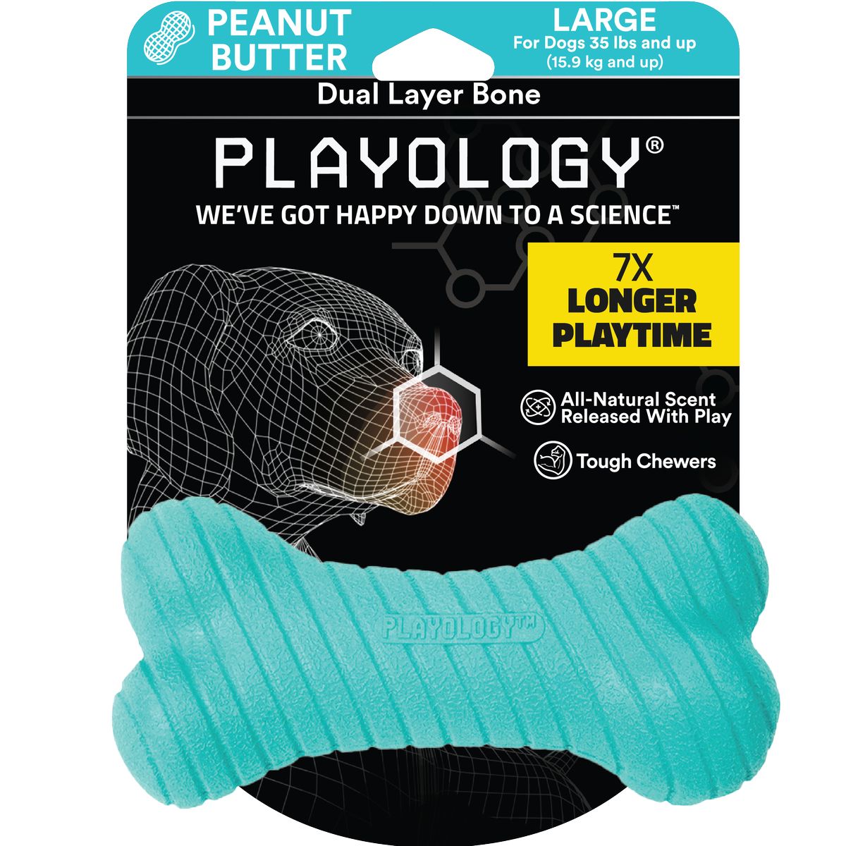Playology Cane Gioco Osso Aroma Burro Arachidi L