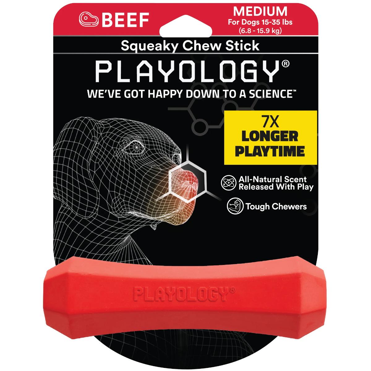 Playology Cane Gioco Squeak Aroma Manzo M
